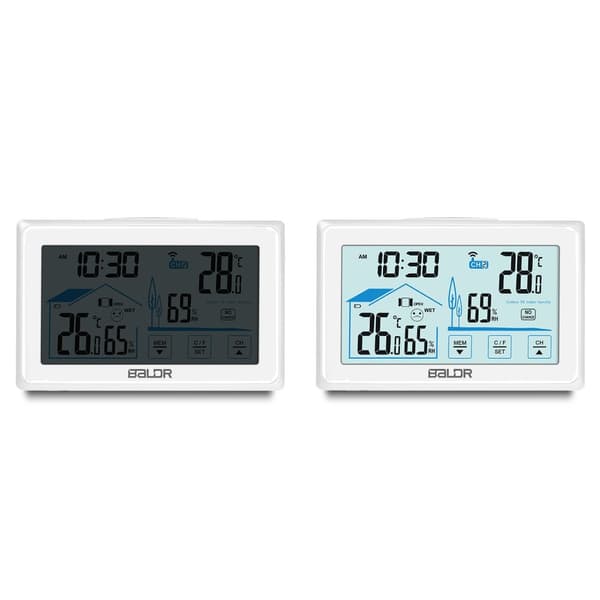 Vejrstation med display BD-910 hvid