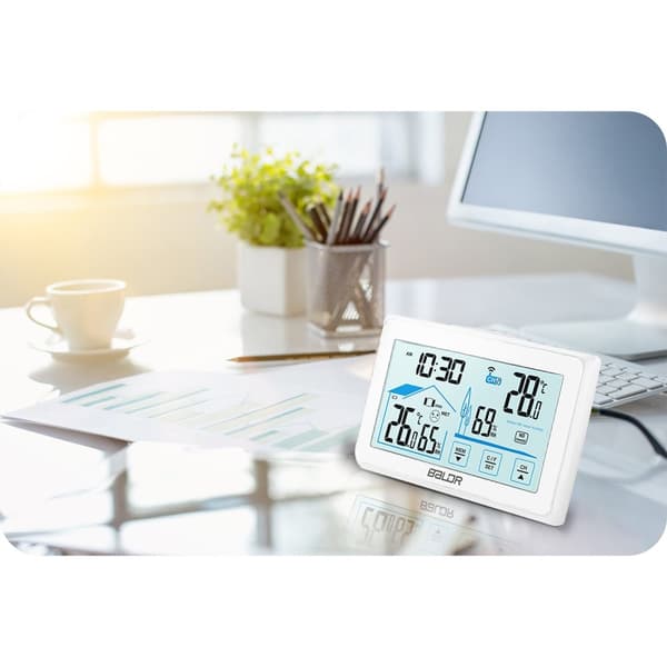 Vejrstation med display BD-910 hvid