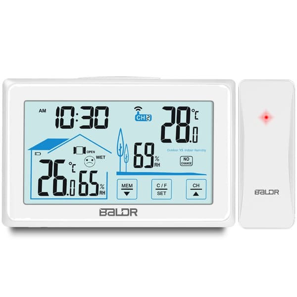 Vejrstation med display BD-910 hvid