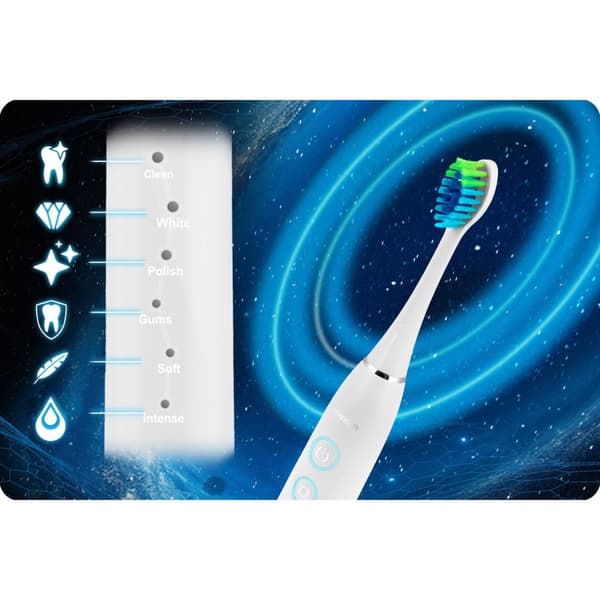 Berdsen Galaxy sonic tannbørste hvit