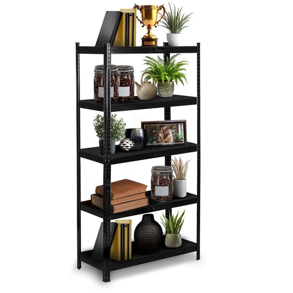 Metal lagerhylde 180 x 90 x 40 cm Humberg HR-851 sort