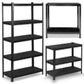 Miniatyrbillede 1 af 9: Metal lagerhylde 180 x 90 x 40 cm Humberg HR-851 sort