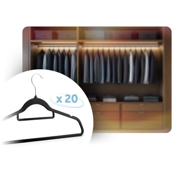 Kleshengere i velour 20 stk MS-859 Massido
