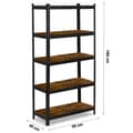 Miniatyrbillede 4 af 9: Metallagerhylde 180 x 90 x 40 cm Humberg HR-852 sort