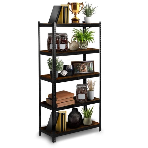 Metallagerhylde 180 x 90 x 40 cm Humberg HR-852 sort