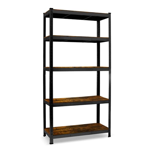 Metallagerhylde 180 x 90 x 40 cm Humberg HR-852 sort