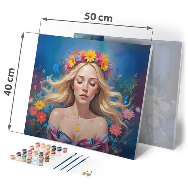Målning efter siffror 40x50 cm Massido Porträtt av en kvinna