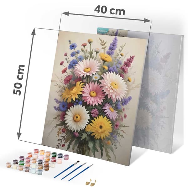 Maleri etter tall 40x50 cm Massido Flowers