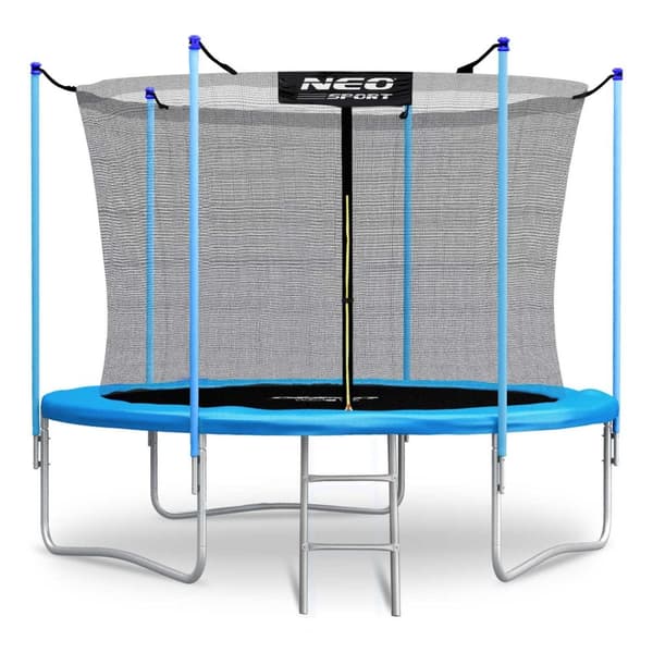 8ft/252cm havetrampolin med indvendigt net og Neo-Sport stige