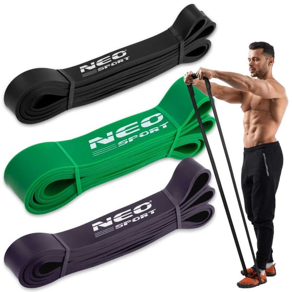 NS-960 Neo-Sport treningsmotstandsbåndsett, 3 stk