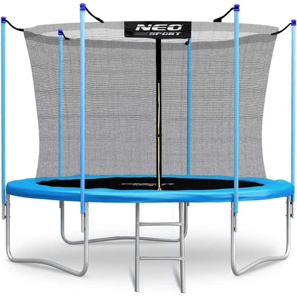 Trädgårdstrampolin 10ft/312cm med innernät och stege Neo-Sport
