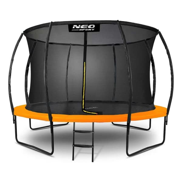 Profiloitu puutarhatrampoliini 12ft/374cm Neo-Sport sisäverkolla