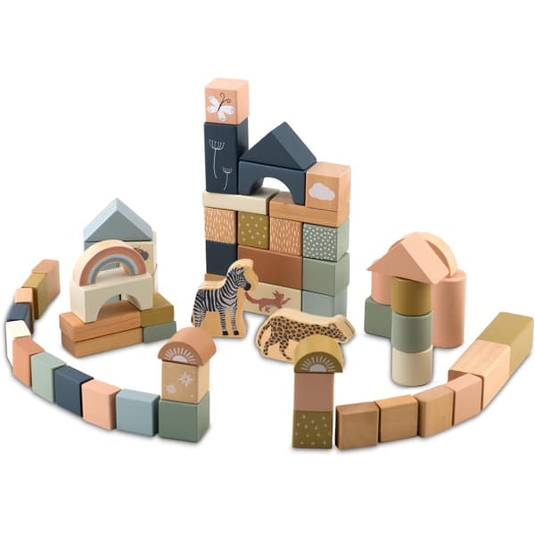 Byggeklosser av tre NK-858 Nukido