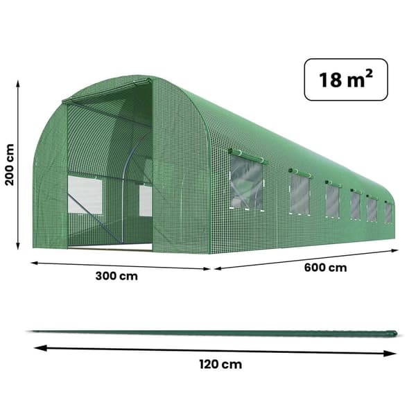 Havetunnel 3 x 6 m (18 m2) Plonos