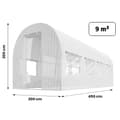 Miniatyrbillede 5 af 6: Folie til havetunnel 2x4,5m (9m2) hvid Plonos