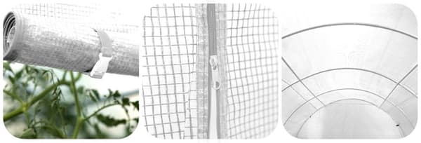 Folie til havetunnel 2x4,5m (9m2) hvid Plonos