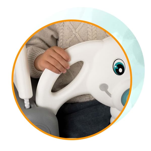 Ricokids Elephant 3i1 spandgynge, grå og hvid