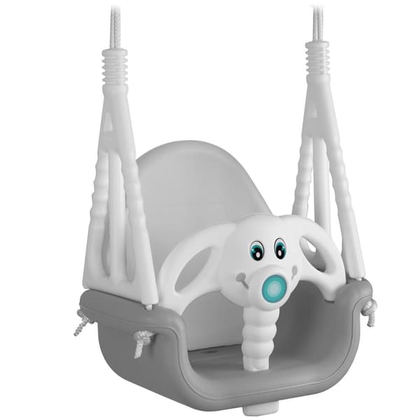 Ricokids Elephant 3i1 spandgynge, grå og hvid