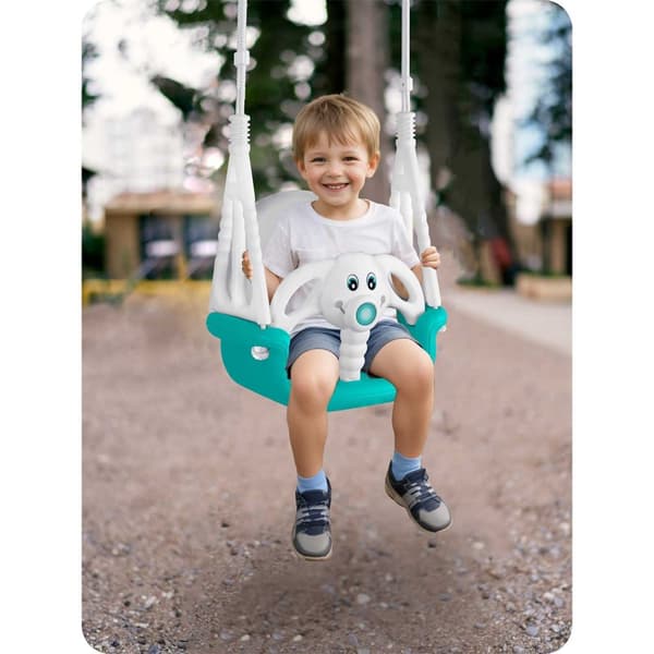 Ricokids Elephant 3i1 spandgynge, turkis
