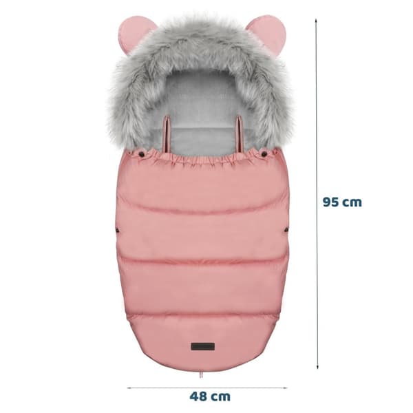 Elmi Ricokids sovsäck för barnvagn och släde - rosa