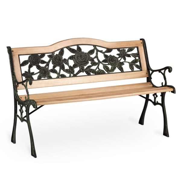 Parkbænk med ryglæn 123,5 x 74 x 48 cm Gardi Rose Sofotel
