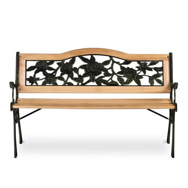 Parkbænk med ryglæn 123,5 x 74 x 48 cm Gardi Rose Sofotel