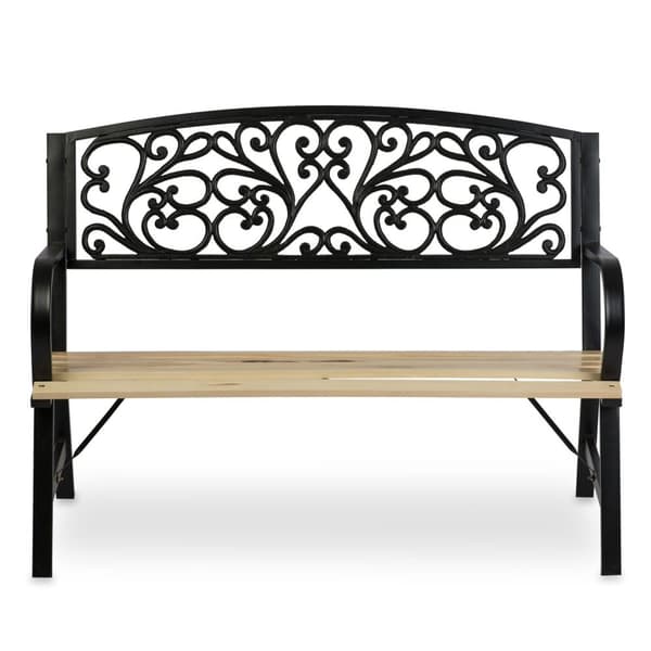 Hagebenk med ryggstøtte 122 x 88,5 x 55,5 cm Eføy sofa