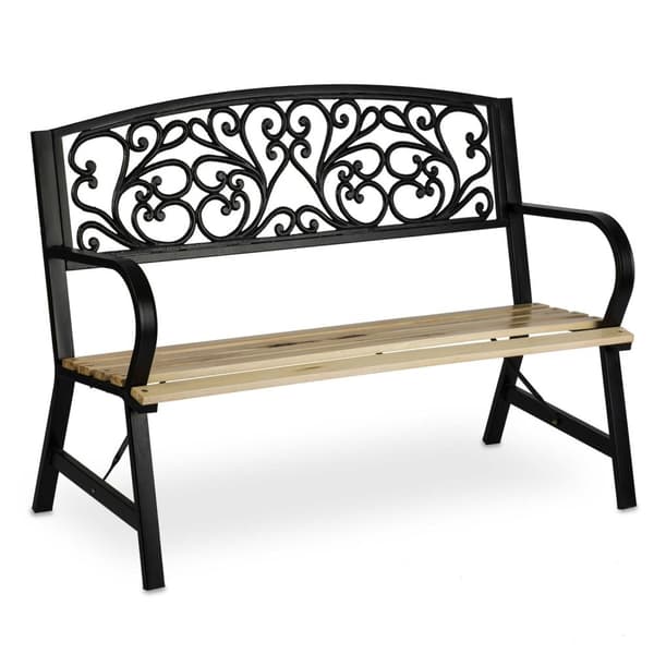 Hagebenk med ryggstøtte 122 x 88,5 x 55,5 cm Eføy sofa