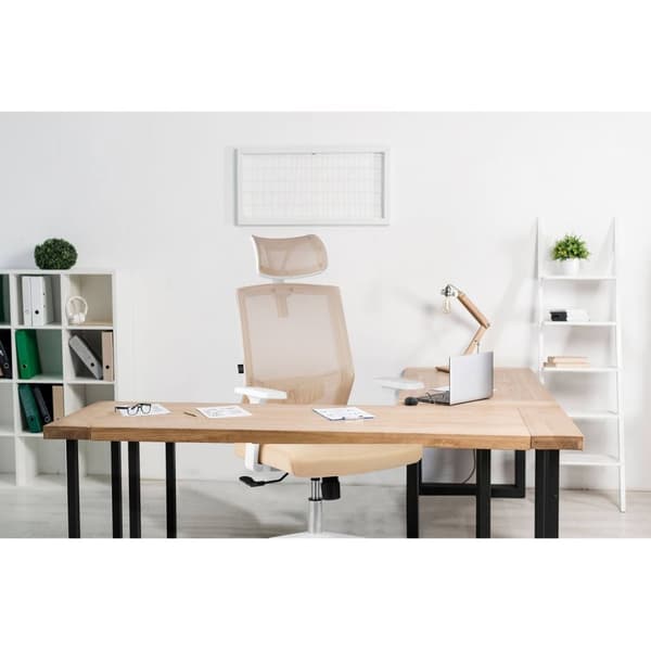 Sofotel Rotar kontorstol i beige mikronetting