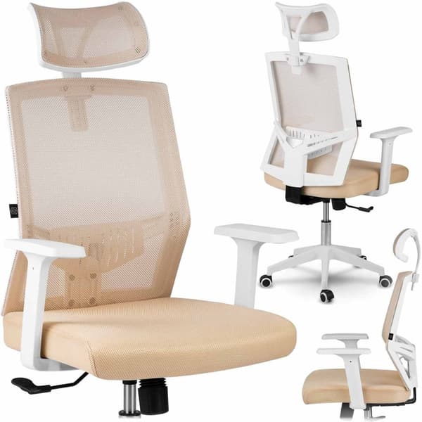 Sofotel Rotar kontorstol i beige mikronetting