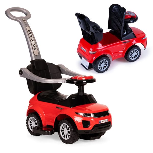 Rider walker pusher 3in1 lekebil superbil, rød