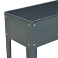 Miniatyrbillede 5 af 10: Højbed urtebed plantekasse med fødder og 3 drænhuller 100 x 30 x 80 cm lavet af metal til have og altan
