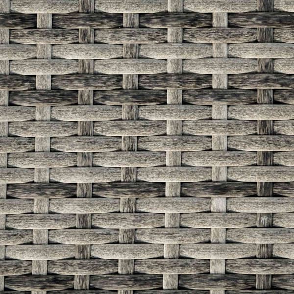 Solseng i polyrattan Hageseng med pute 5-nivå justerbar S-form hagemøbler metallgrå 207 x 70 x 70 cm