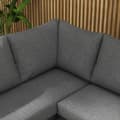 Miniatyrbilde 8 av 10: 5-delt hagemøbelsett med hjørnesofa og dobbel sofa, salongbord, balkongmøbelsett med sittepute, hagesalongsett, grå