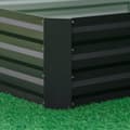 Pikkukuva 9 / 10: Teräksestä valmistettu korotettu sänky 241 x 90,5 x 30 cm kasvilaatikko kukkalaatikko puutarhapeti yrttipeti vihannespeti harmaa puutarhan ystäville