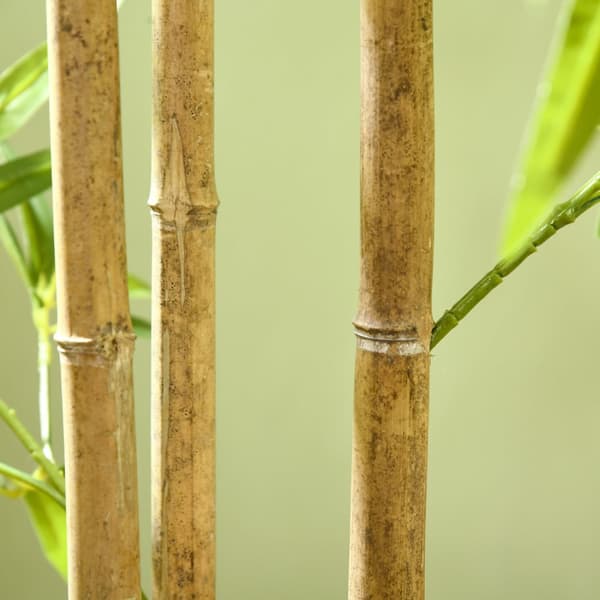 Konstgjorda växter, konstgjord bambu, 180 cm konstgjord växt med 830 löv, krukväxt, konstgjord träd, växtdekoration för inomhus, grön