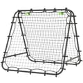Miniatyrbilde 1 av 10: Football Rebounder Kickback Goal Rebound Veggnett Dobbeltsidig Rebound Justerbar i 5 nivåer for fotballtrening Stål Svart 100 x 95 x 90 cm