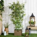 Miniatyrbilde 8 av 10: Kunstig bambus 180 cm kunstig plante i furu Pot Potteplante Kunstige planter for innendørs utendørs dekorative planter Grønn