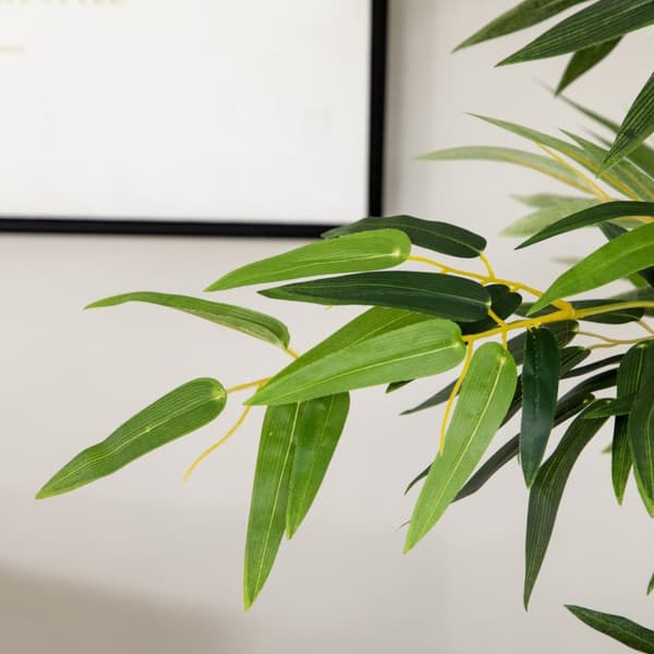 Kunstig bambus 180 cm kunstig plante i furu Pot Potteplante Kunstige planter for innendørs utendørs dekorative planter Grønn