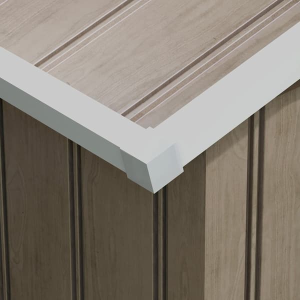 Redskapsbod 4,9 m², hagebod med luketak, skyvedør, fundament, 277 x 195 x 192 cm, redskapsbod av galvanisert stål, værbestandig, for hage, lysebrun
