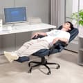 Miniatyrbillede 3 af 10: Kontorstol med 7-punkts massage, ergonomisk kontorstol med lænefunktion, højdejusterbar chefstol med fjernbetjening, 120 kg bæreevne, til studie, kont