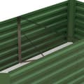 Miniatyrbilde 9 av 10: Høybed av stål, plantebed, kaldramme, hagebed, blomsterkasse, pluggbar, plantekasse, plantepotte, 180 x 90 x 60 cm for hage, balkong, terrasse, grønns