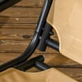 Miniatyrbilde 8 av 10: Outsuuny Hollywood swing 3-seters hagehuske med justerbar solseil, huskebenkbelastning opptil 220 kg, hageseng for hage, terrasse, 138 x 106 x 174 cm,
