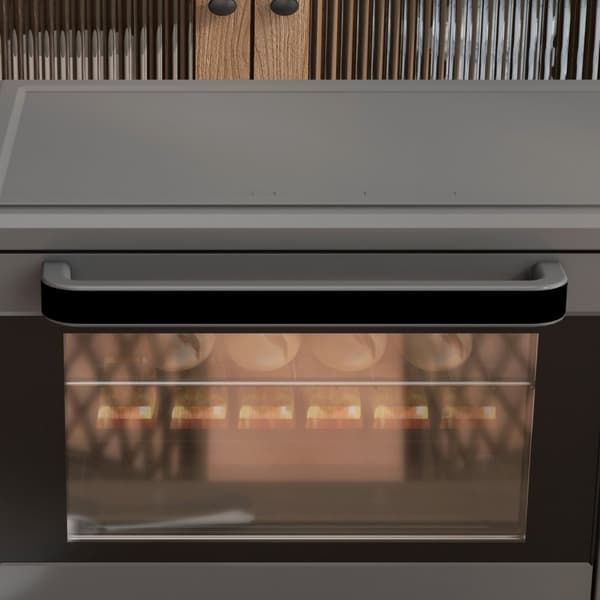 Miniovn 21L 1400W 60 min. Timer, lille ovn med 100°C-230°C justerbar temperaturtilberedningstid, miniovn med bageplade, riste, bordovn i rustfrit stål