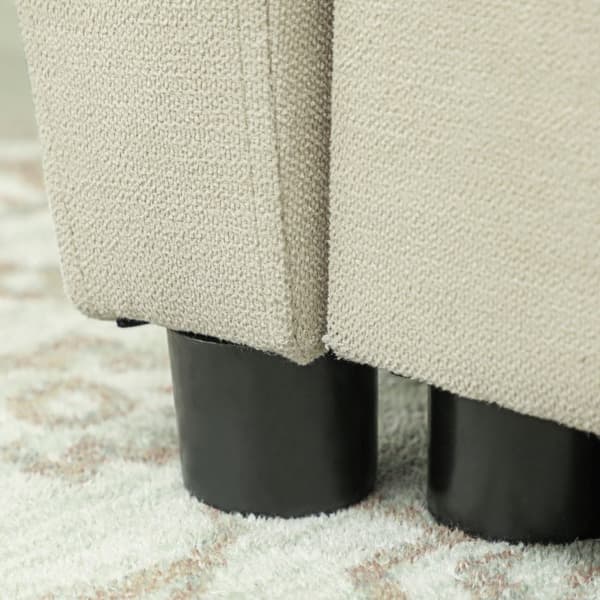 Bäddsoffa, 2-sits soffa med sovfunktion, justerbart ryggstöd, soffa med kuddar, sammetslook, bäddsoffa med bäddbox för vardagsrum, gästrum, beige