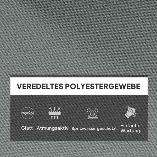 Sædehynde, 115x56 cm stolehynde med bindebånd, ryglæn, 10 cm tyk polstring, vandafvisende sædehynde til hjem, have, kontor, stole, lysegrå