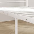 Miniatyrbilde 9 av 10: Sengeramme for madrass 200 x 90 cm, sengeramme 88 cm høy enkeltsengsramme av stål, til soverom gjesterom, hvit