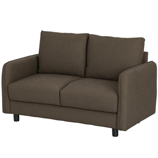 Soffa 2-sits modern soffa med armstöd, 2 kuddar, stoppad soffa med förvaringsutrymme, S-fjädrar och resårband, liten loungesoffa med sammetslook för v