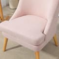 Miniatyrbilde 9 av 10: Lenestol lenestol med linlook, armlen, polstret avslapningsstol med treben, til stue, soverom, rosa