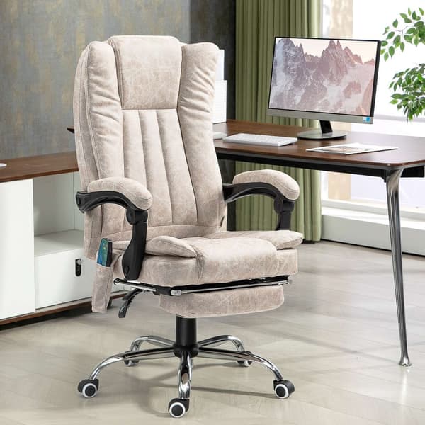 Työtuoli hierontatoiminnolla, ergonominen työtuoli kallistustoiminnolla, lämmitystoiminto, korkeussäädettävä kääntyvä tuoli jalkatuella, sivutasku, ke